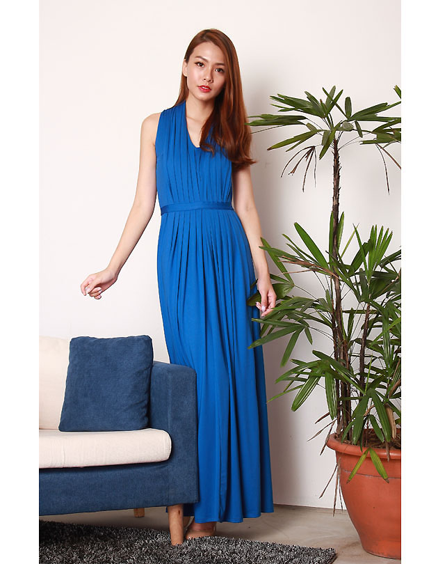 Marilyn Maxi Dress in Royal Blue